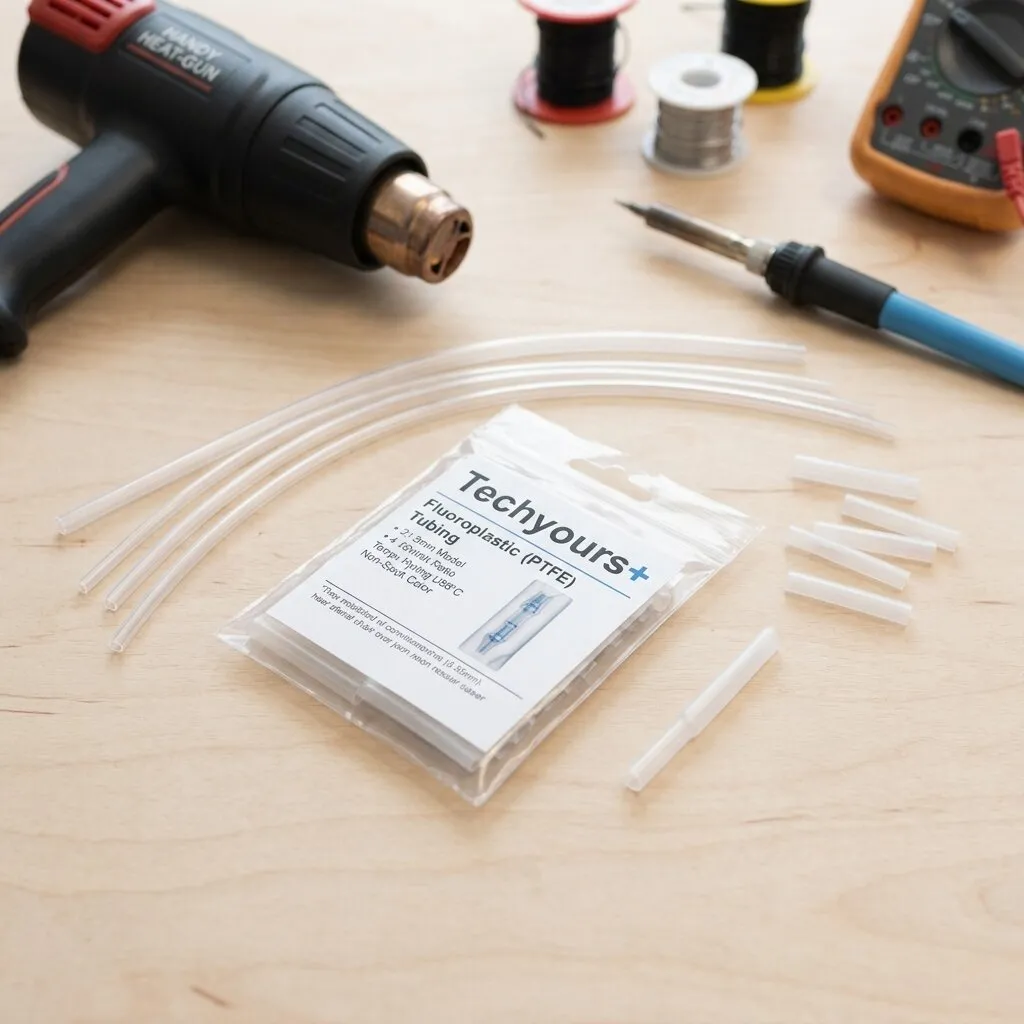 Guaina termorestringente in PTFE trasparente con rapporto di restringimento 4:1