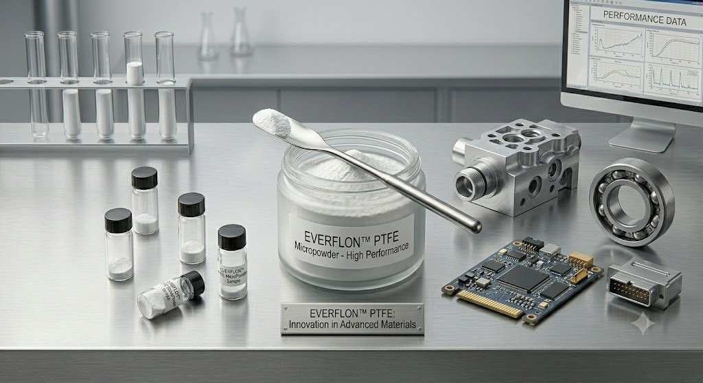 Migliora le prestazioni dei tuoi prodotti con la micropolvera di PTFE Everflon™